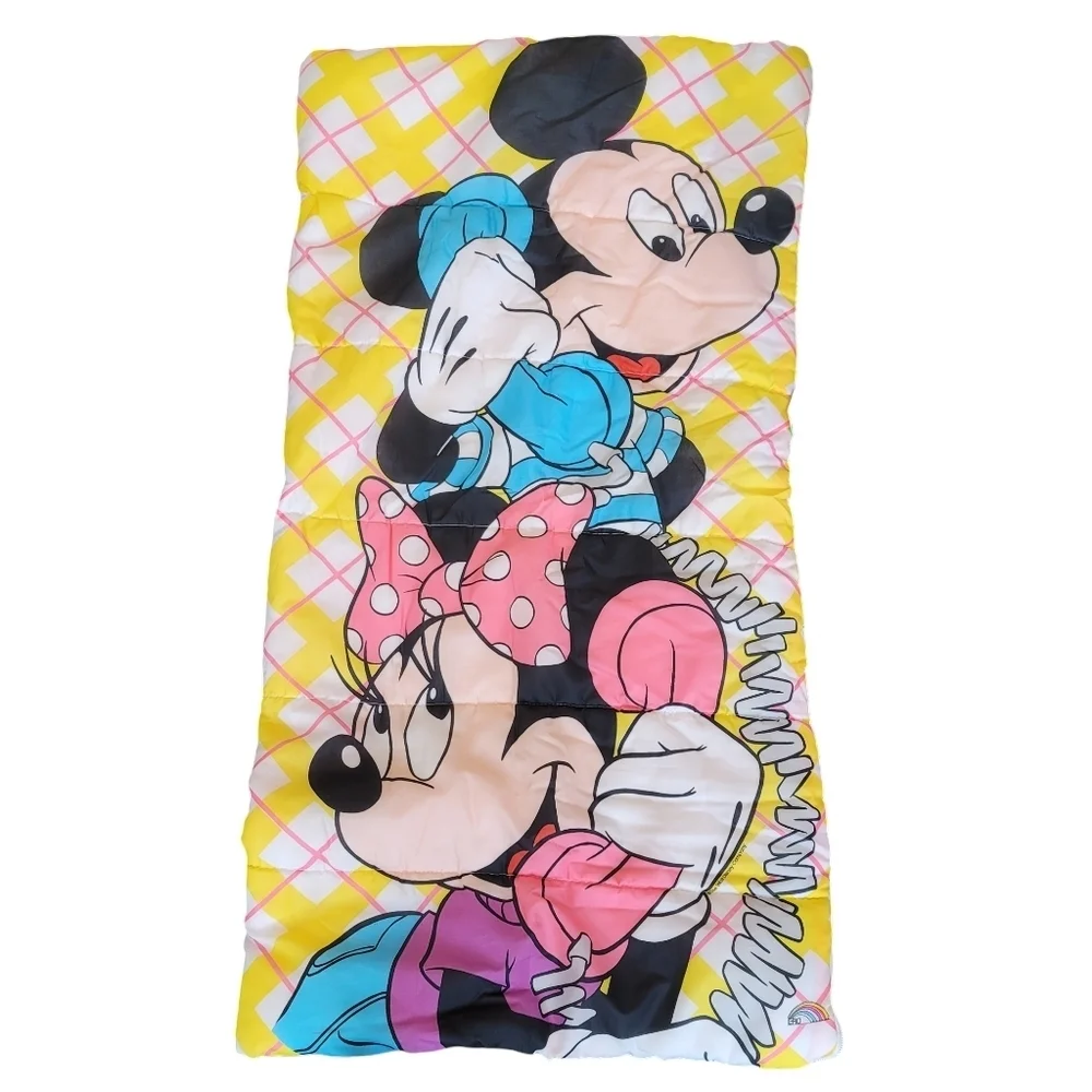 VTG 1980s‎ Disney Mickey Mouse Minnie Kids Sleeping Bag Retro
